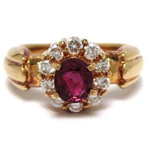 NINA RICCI（ニナ・リッチ） 美品 ルビー ダイヤ リボン リング 9.5号