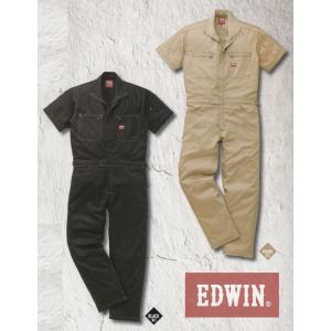 EDWIN エドウイン31-81001半袖オーバーオール　つなぎ服
