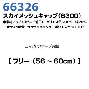 66326 F スカイメッシュキャップ(630...の詳細画像3