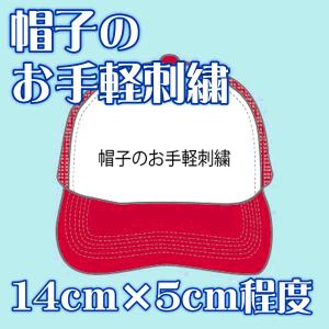 帽子 お手軽刺繍 1色 SALEセール