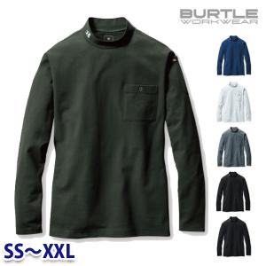 BURTLE バートル 655 モックネックロングTシャツ(ユニセックス) SSからXXL SALEセール 24AW｜sanyo-apparel