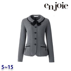 長袖オーバーブラウス(リボン付き) enjoieアンジョア 26505 事務服 5号から15号 SALEセール 22AW