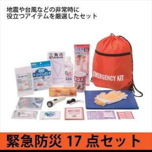 防災セット 17点セット 緊急防災400 防災袋 非常用持ち...