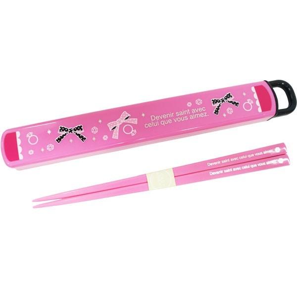 食洗機対応 スライド式ハシ箱セット リボンダイヤ(メイド・イン・ジャパン)箸 ゆうパケット可