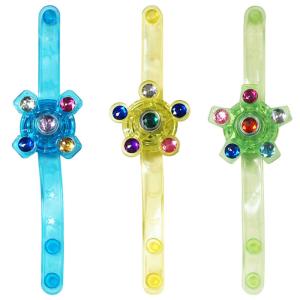 光る ピカピカ スピナー ブレス 12個セット...の詳細画像3