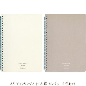 協和紙工 A5ノート ナチュラルコンティニュー 無地 60枚 2色セット