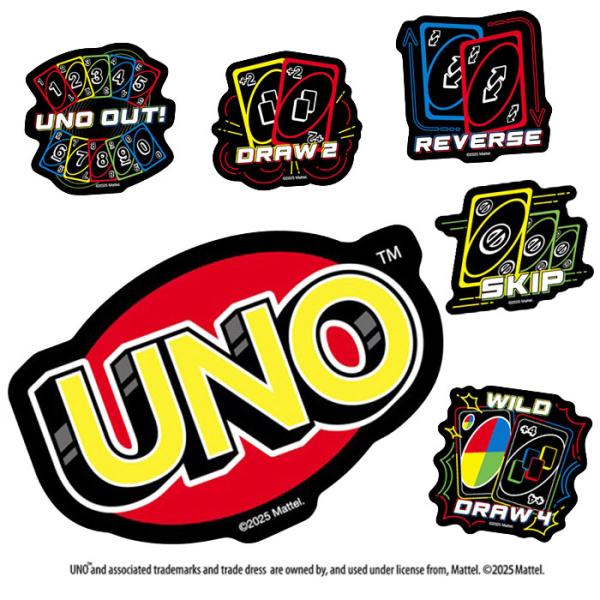 UNO ダイカット ステッカー ミニ ゆうパケット可 夏祭り