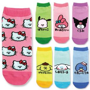 おえかきさん ANKLE SOCKS LADIES サンリオ 靴下 レディース キャラクター 23-25cm 全7種 ゆうパケット可｜sanyodo-omocha