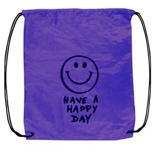 ナップサック メール便可 スマイル パープル KNAP