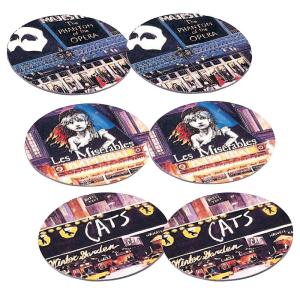 アメリカお土産  ミュージカル コースターセット  （キャッツ