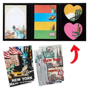 アメリカお土産  ニューヨーク 三面ふせん 2種×2冊 (合計4冊)セット