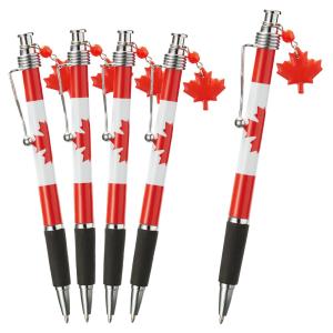 [5400円以上で] カナダお土産 | カナダ国旗柄ボールペン
