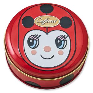 カファレル Caffarel チョコラティーノ缶 テントウムシ チョコレート アソート 7粒 袋付き 手土産 105314