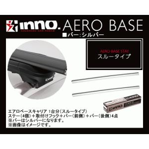INNO フラッシュレール付車 エアロベースキャリア 1台分 前側
