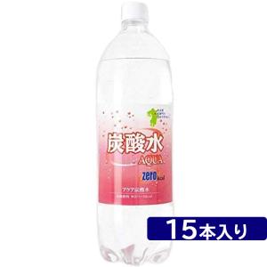 強炭酸水 AQUA 1.5L×16本(2ケース) 送料無料