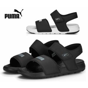 【送料無料】プーマ puma スポーツ サンダル SOFTRIDE ユニセックス ソフトライド ピュア サンダル メンズ 男性 軽量 クールビズ ブラック ホワイト｜sanyuukutu