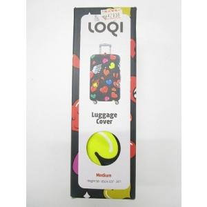 LOQI ラッゲージカバーMサイズ POP Hearts  スーツケースカバー 2107-0092