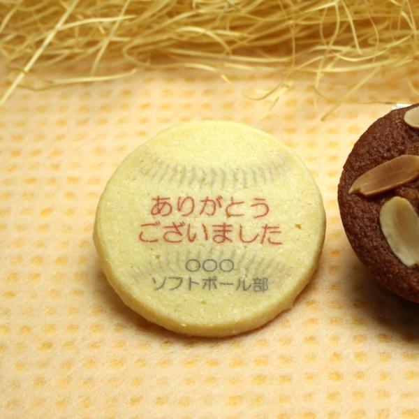 ソフトボール 大会 卒団 卒部 記念品 名入れ クッキー お菓子