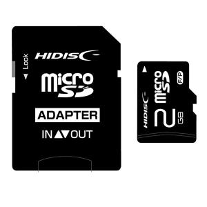 マイクロSDカード 2GB SD変換アダプタ付き ケース付き microSD HDMCSD2GCLJP3/0172　HIDISC｜saponintaiga
