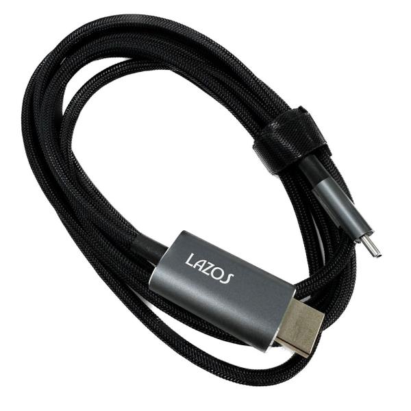 Type-C to HDMI オス ケーブル 変換ケーブル 1.8m Lazos L-CTH2/97...