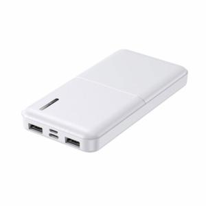 モバイルバッテリー 急速 10000mAh モバイル充電器 Type-C UAB-A PSEマーク有 ホワイト HIDISC HD-MB10000TAWH-PP/1103｜saponintaiga