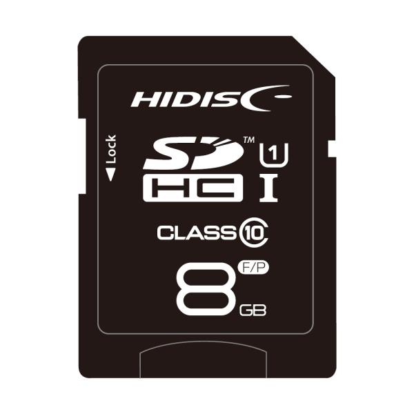 SDカード 8GB SDHCカード クラス10 UHS-1/ケース付き HDSDH8GCL10UIJ...