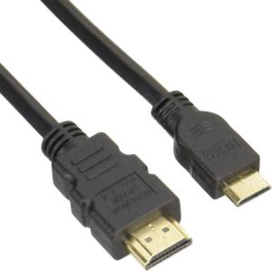 HDMIケーブル 変換ケーブル ハイスピード ver1.4対応 HDMI→miniHDMI 1.8m/180cm 変換名人 HDMI-M18G2/4687/送料無料｜saponintaiga