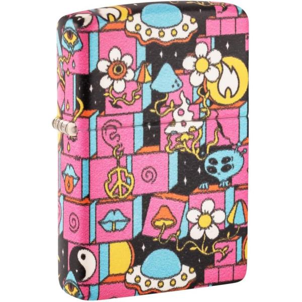 ジッポー オイルライター アメリカ加工 USA 暗闇で光る蓄光 アブストラクトジッポデザイン 487...