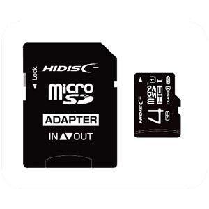 マイクロSDカード 4GB クラス10 UHS-1 SD変換アダプタ付き ケース付き microSDHC HDMCSDH4GCL10UIJP3/2415 HIDISC｜saponintaiga