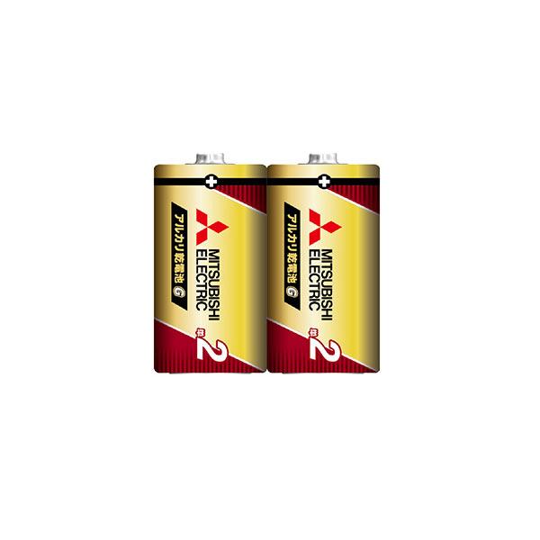 単2アルカリ乾電池 単二乾電池 三菱 日本製 LR14GR/2S/0862 100個（2個組ｘ50パ...