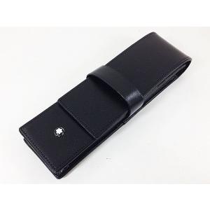 MONTBLANC（モンブラン） ペンケース 筆箱 革 2本用 2本差 ブラック