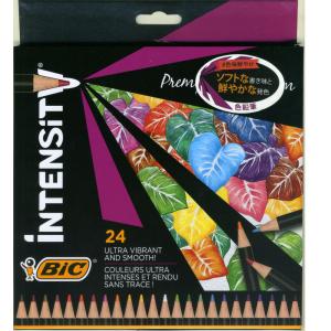 色鉛筆 Intensity 24色 Bicジャ...の詳細画像1