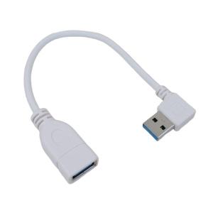 USB3.0 L型ケーブル 延長 20cm（右向き変更L）Atype USB3A-CA20RL 4571284882737 変換名人｜saponintaiga