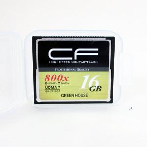 コンパクトフラッシュ CFカード 800倍速 16GB GH-CF16GZ 4K対応 UDMA7対応 グリーンハウス/6230｜saponintaiga