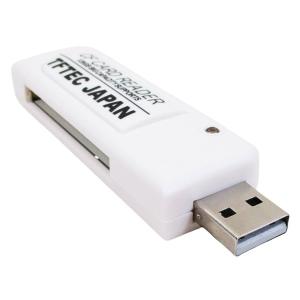 小型CFカードリーダー/ライター コンパクトフラッシュ128GB対応 CF-USB2/2 変換名人/9699/送料無料メール便　ポイント消化｜saponintaiga