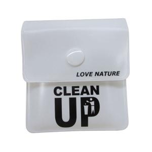 携帯灰皿 ソフト吸殻入れ CLEAN UP  (株)ライテック お色はお任せ発送/0917ｘ３個セット/卸｜saponintaiga