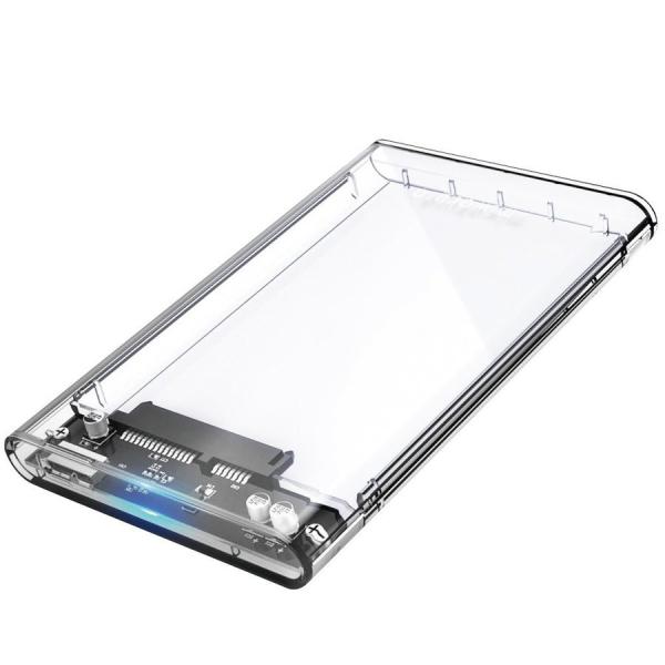 HDDケース ドライブケース スケルトン USB3.0 2.5インチ SATA HDD/SSD mi...