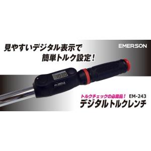 デジタルトルクレンチ 豊富なソケット エマーソン EM-243/送料無料