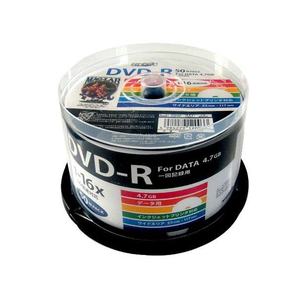 DVD-R データ用 50枚組 16倍速 スピンドル HIDISC HDDR47JNP50/0033...