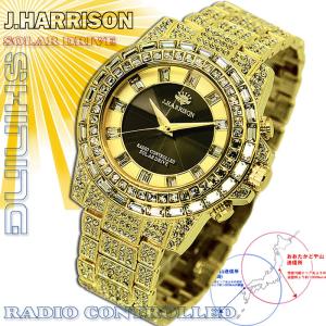 J.HARRISON ジョンハリソン 腕時計 ソーラー電波 クリスタル 459石