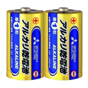 単１アルカリ電池 単一乾電池 三菱 LR20N/2S/8688/２個組ｘ１０パック/送料無料
