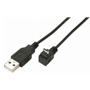 変換名人 変換ケーブル1m USB上向きL型 micro B（オス）- A（オス）USBA-MCUL/CA100/4571284882263｜saponintaiga