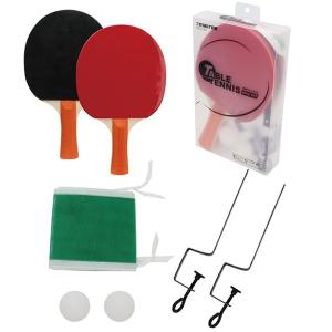 卓球プレイセット(ラケット２本・ボール２個・ネット・ネット取り付け用パーツ２個）MCZ-180ｘ１セット｜saponintaiga