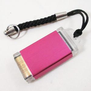 マイクロSDカードリーダー ピンク(スライド キーホルダータイプ) CR-36ｘ１個 変換名人