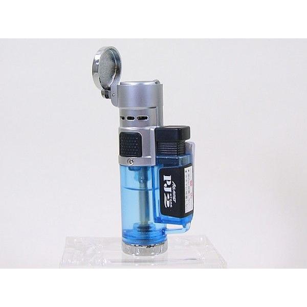 ターボライター ツインライト アゲインスト PJ2 トリプルジェット ブルーｘ１本　ガス注入式ライタ...