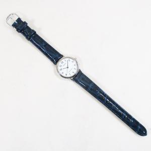 シチズン ファルコン 腕時計 日本製ムーブメント 革ベルト ホワイト/ネイビー Q997-324 レディース 婦人/送料無料｜saponintaiga