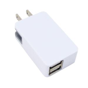 USB-ACアダプター 出力2.1A コンパクトUSB充電器 USB２ポートタイプ USB053ｘ４台セット/卸｜saponintaiga