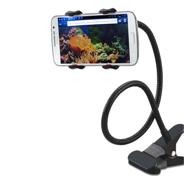 スマートフォン用クリップスタンド フレキシブル ロング 66cm ブラック Lazos G-SCS/...
