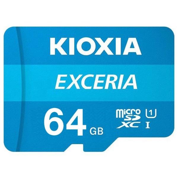 KIOXIA (旧東芝) マイクロSD microSDXCカード 64GB 64ギガ クラス10 過...