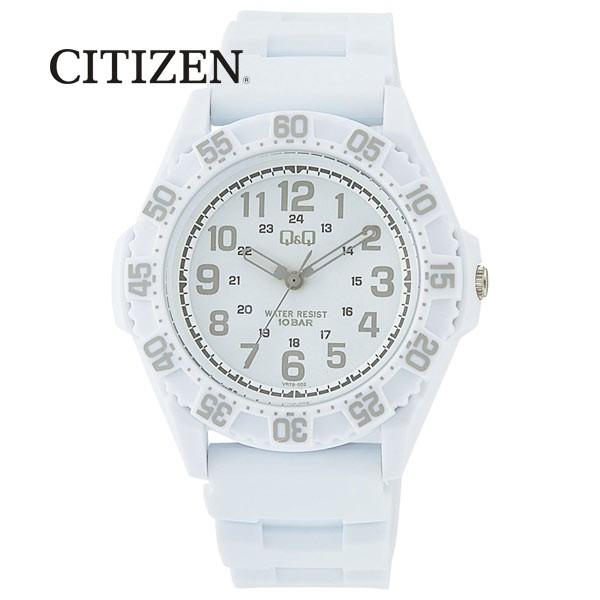 腕時計 シチズン １０気圧防水 逆回転防止レジスターリング付 ホワイト VR78-002/8344ｘ...
